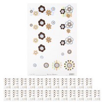 데어리즈 레트로 꽃 셀프 입체 스티커 만들기 D 24p, 혼합색상, 1개
