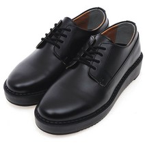 블랙무스탕 남성용 소프티 통굽 더비 로퍼