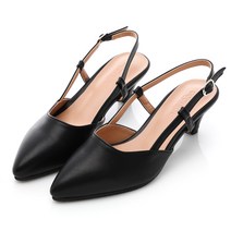 갓슈 여성용 보비끈 5cm 미들힐 샌들 패션구두