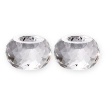 자베르 크리스탈 캔들 홀더 2p, 투명