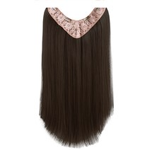하이유니 스트레이트 펌 반가발 60cm, 브라운블랙