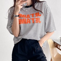 여성용 라라온 츠티 단가라 반팔티