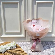 노블리 조화 한아름 작약 꽃다발, 핑크