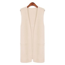 럽스 리블린 오픈 롱 펀칭 니트 조끼