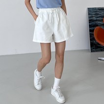 부루앤쥬디 여성용 밴딩 숏 반바지