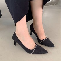 라블 시크 체인 스틸레토 구두 7cm