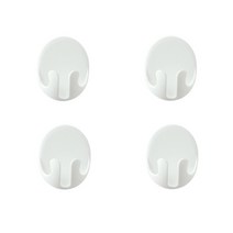 제이로 전기 코드 케이블 플러그 정리 홀더, 4개, 화이트