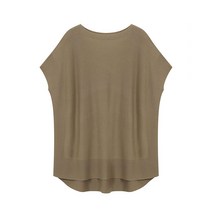 탱커스 여성용 루즈핏 가오리 소매 니트