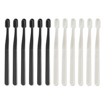 생활도감 벌집 칫솔 블랙 6p + 화이트 6p 세트, 1세트, 12개
