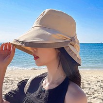 루시드랩 리본 포인트 버킷햇 벙거지 모자