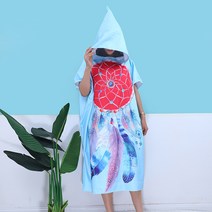 성인용 입는 망토 비치타올 900 x 1100 x 400 mm, 14 드림캐쳐, 1개