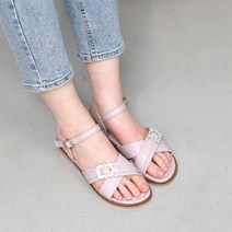 잠비 여성용 로르 비즈 장식 스트랩 샌들