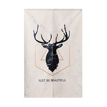 에이홉 모던심플 대리석 패브릭 파티션 커튼 + 커튼봉 세트