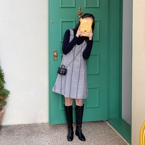 럴네븐 체크 뷔스티에 미니 원피스 cpops8195k29