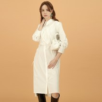 미즈바이베이지 레이어드 셔츠 원피스 + 탑 세트