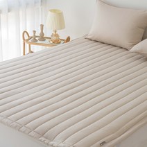 레시앙뜨 클린 60수 코튼 고정 밴딩 침대 패드, 04 베이지