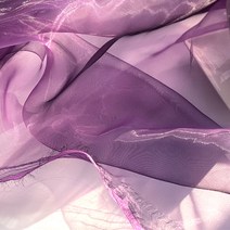 광폭 오간디 크리스탈 인터록 마감 원단, 바이올렛