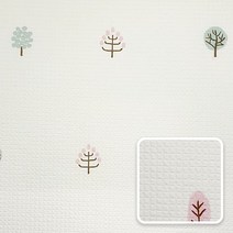 데코코마니결로 예방 접착식 3D 단열벽지, JD 026 새싹나무