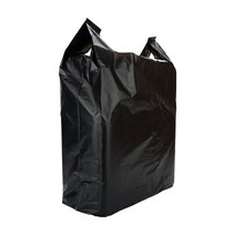 쓰리포 손잡이 마트 비닐봉투 검정, 36L, 3개