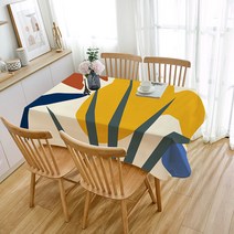 페어링 북유럽풍 모란디컬러 린넨 식탁보, ZB309, 6인용(140 x 230 cm)
