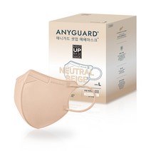 애니가드 셋업 메베 마스크 새부리형 대형, 뉴트럴베이지, 1개, 30개입