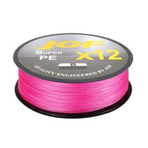 JOF SUPER PE 12합사 낚싯줄 300m, 핑크