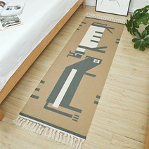 파라다이소 장식장 태슬 매트 거실장 TV 캐비닛 덮개 테이블러너, 01타입, 60 x 90 cm
