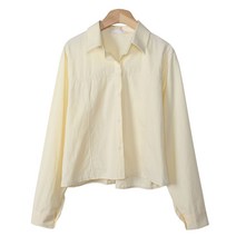 플랜데이 여성용 노튼 파스텔 절개 바이오 남방 셔츠 cm2