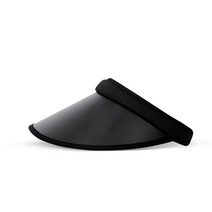여성용 어반플렉스 썬캡 바이저 골프 모자, 올블랙