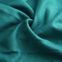 두툼한 와플 암막 광폭 원단, 틸그린