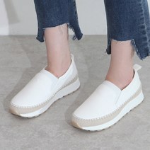 유니크9 여성용 스티치 디테일 예울 슬립온