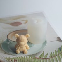한나스 미니 니트곰 실리콘몰드, 혼합색상