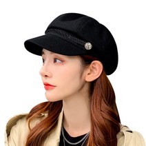 여성용 지음 울 로프 마도로스 헌팅캡