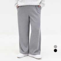 102102 여성용 니트 밴딩 와이드 팬츠