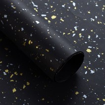 눈꽃 별빛 선물 포장지 110 x 79 cm RK_937, 블랙, 2개