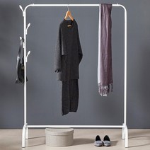 트레벨 아이비 스탠드 옷걸이 행거, 화이트