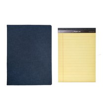 페이퍼랩 패드폴리오 A4   리갈패드 A4 50p, 블루(패드폴리오),랜덤발송(리갈패드), 1세트