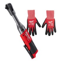 밀워키 12V FUEL 롱리치 임팩트 라쳇 9.5mm 베어툴 M12 FIR38LR(M12 FIR38LR-0) + 밀워키 장갑 M 48-22-8901, 1세트