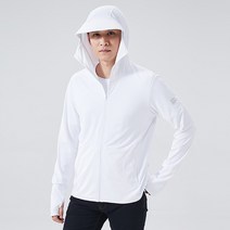 무어 남녀공용 모자 낚시복, 화이트