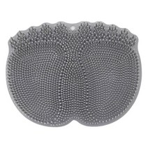 엣지프로 실리콘 풋 브러쉬 발세척 매트 풋클리너 그레이, 1개입, 1개