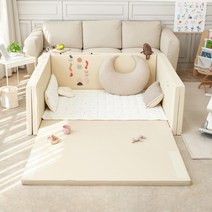 에시앙 유아용 노틈 체인지 범퍼 침대, 아이보리