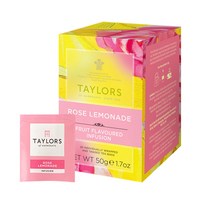 테일러 오브 헤로게이트 로즈 레모네이드 허브차 티백, 2.5g, 20개