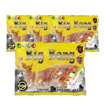 베스트무역 강아지 요구르트빅뱅 건조간식 대용량 400g, 고구마사사미, 4개