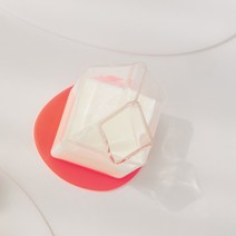 라잇뮤즈 아크릴 조약돌 티 코스터, 핑크