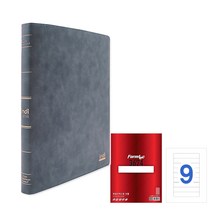 인디 가띠 바인더형 크리어파일 40매 HG3507 + 폼텍 화일인덱스용 라벨지 20매 LQ-3624, 크리어파일(회색), 라벨지(흰색), 1세트