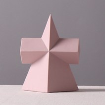탑시가 TCR 세라믹 기하학 오브제 삼각형, 핑크