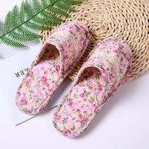 BOFO 이중바닥 더블쿠션 퀼트 실내화 5세트, 15 핑크로즈