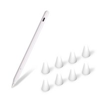 디씨네트워크 KEEN 아이패드 호환 매직 스마트 터치 펜슬 + 여분 펜촉 + 펜촉 커버 8p, 투명, 1세트