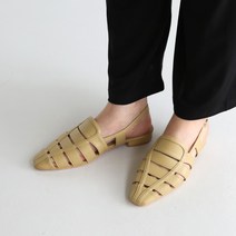 단골언니 여성용 짜임 스트랩 슬링백 더스트 샌들