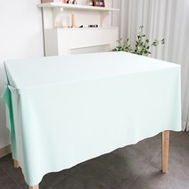 로고앤테이블 행사용 무지 방수 테이블보, 민트, 360 x 155 cm